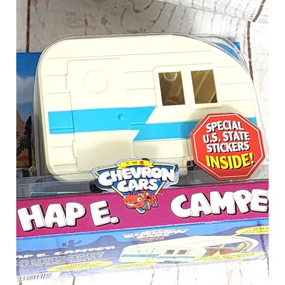 Mint Condition 2006 Vintage The Chevron Cars Hap E. Camper with Hitch & Original - Picture 4 of 12